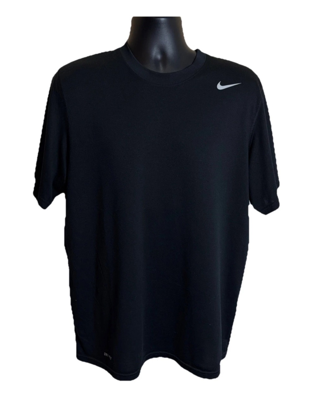 Nike Dri-FIT Men's Black Lightweight Breathable Short Sleeve T-Shirt Size Large